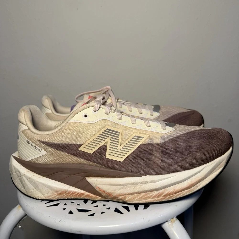 Size 11 New Balance FuelCell Rebel v5 Angora Earth Shadow Men's Shoes